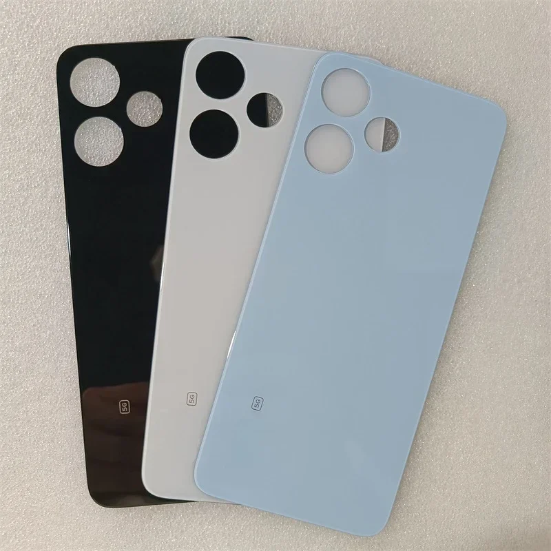Pre Xiaomi Redmi 12 5G kryt batérie Zadný 3D sklenený batériový kryt výmenné diely pre zadný kryt Redmi 23076RN4BI