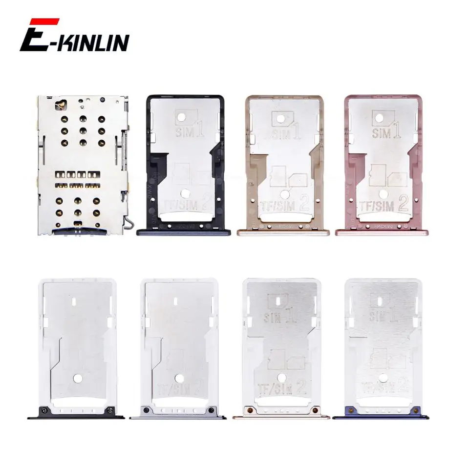 Pre Xiaomi Redmi 4a 4 Pro Poznámka 4 SIM karta podnosového držiaka Adaptér Micro SD Reader Socket Slot Slot Opravy dielov