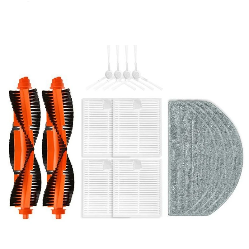 Pre Xiaomi Robot vákuum E10 E12 E10C Náhradné náhradné diely Príslušenstvo Časti bočné kefy HEPA Filter mop handrička