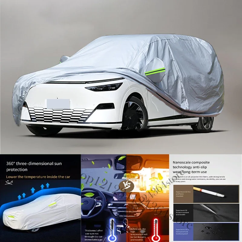 Pre xpeng x9 210t kryt automobilu Vonkajšia ochrana vonkajšej ochrany plné kryty automobilov nepremokavá slnečná slnečná slnečná slnečná pokrývka Anti UV UV Snow Cover Protec Protec
