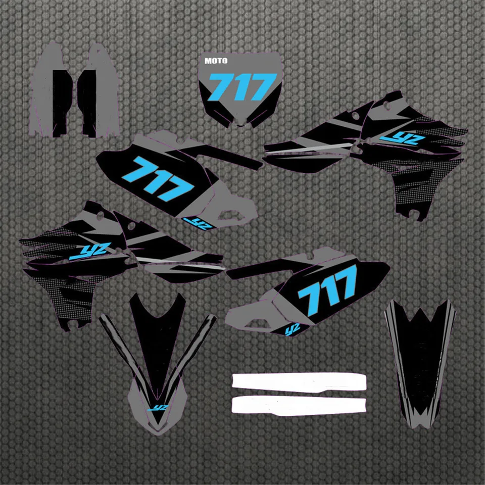 Pre Yamaha 250 YZF 10-13 Vlastné číslo Názov grafiky Pozadie nálepky pre Yamaha YZ250F YZF250 2010 2010 2012 2012 2013