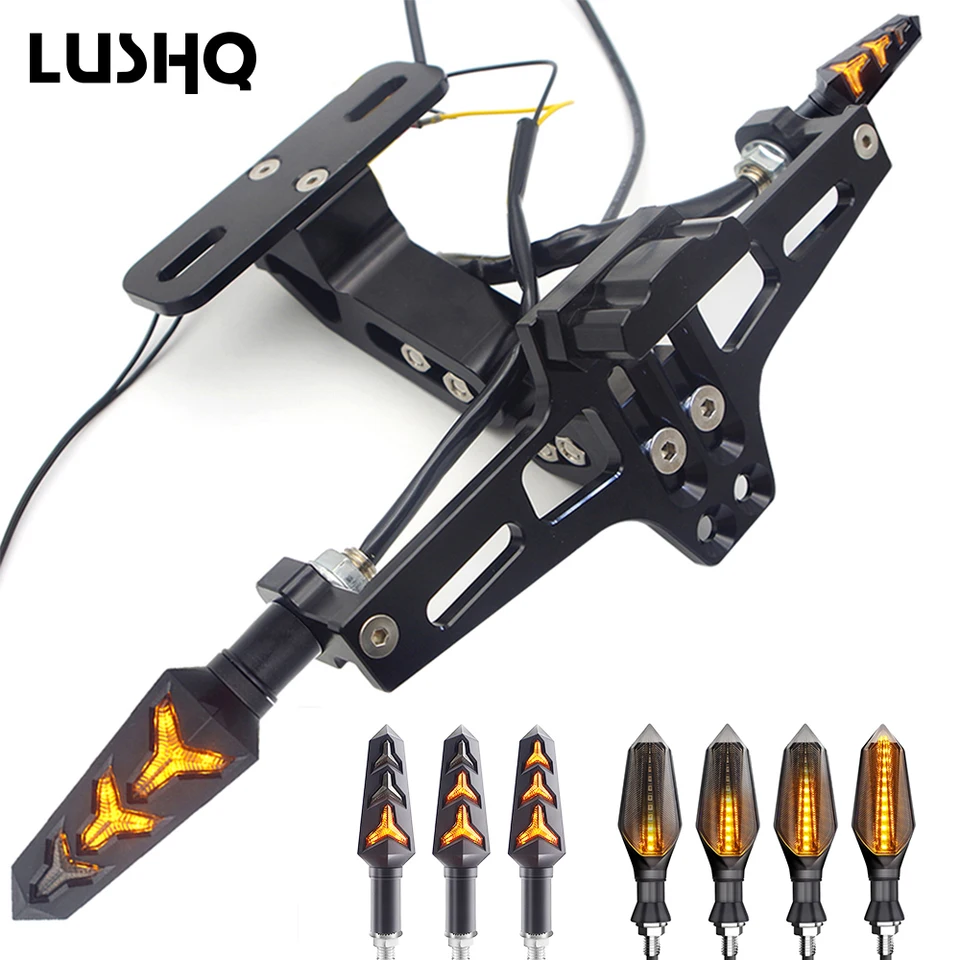 Pre Yamaha Fazer Honda Transalp 650 Honda CBF 600 Benelli Trk502 Yamaha Tmax Motocykel LED poznávacia značka držiaka CNC