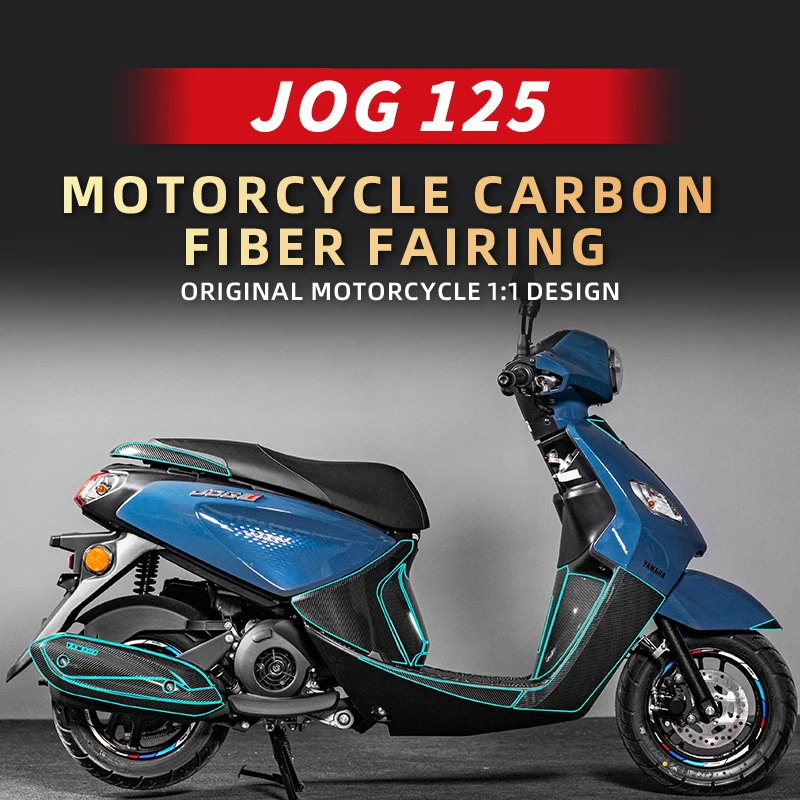 Pre Yamaha Jog 125 Motocyklové nálepky uhlíkových vlákien súpravy na bicykle Príspevky na ochranu nálepiek na ochranu ochrany