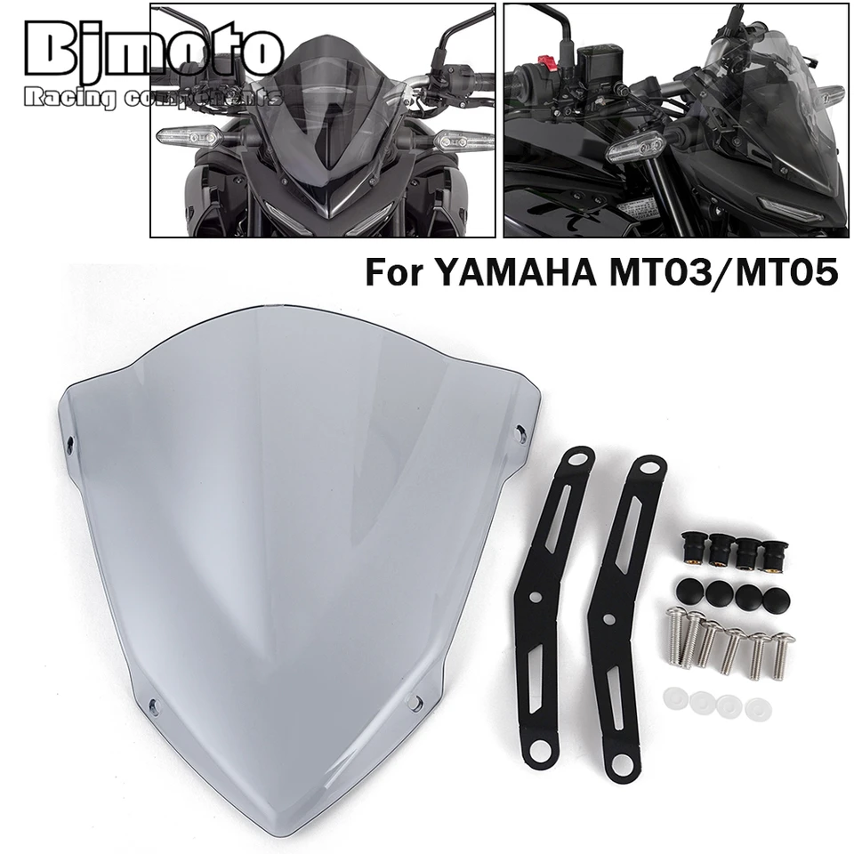 Pre Yamaha MT-03 MT-25 2020 2021 Černé sklo Motorycle DEFLETÁRY MT03 MT25 MT 03 25