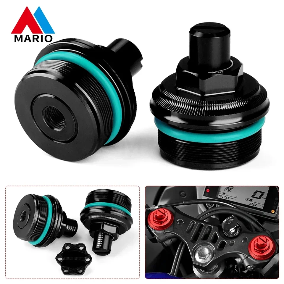 Pre Yamaha MT-03 MT03 YZF-R3 YZF R3 2019 2020 2021 2022 2023 Predný šokový tlmič skrutkového krytu skrutkových uzáverov predbežných osvetlených skrutiek