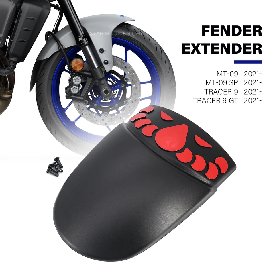 Pre Yamaha MT -09 MT09 MT 09 SP TRACER 9 TRACER 900 GT 2021 - MOTORYCLE PRÍSLUŠENIE PREDNÉHO MADGUARD FENDER Extension