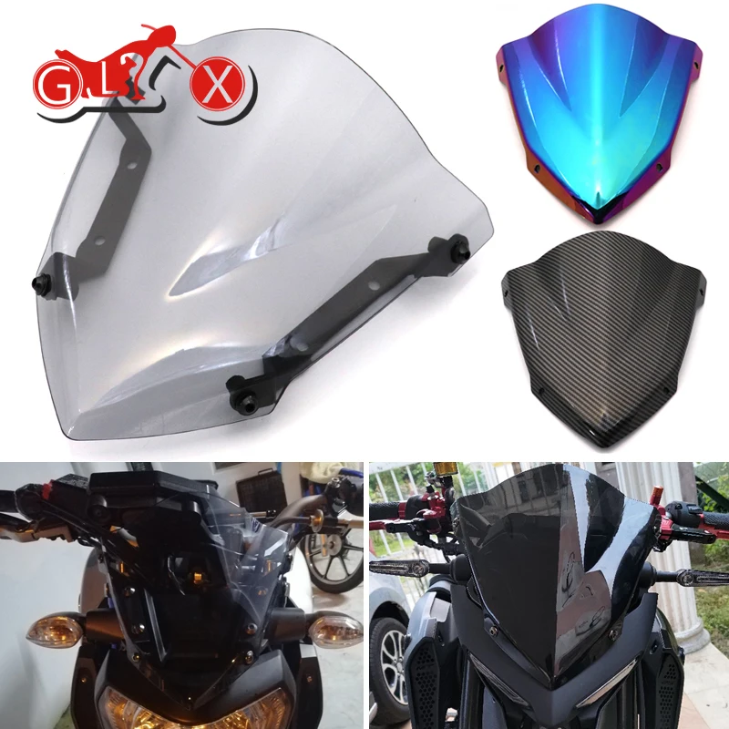 Pre Yamaha MT09 FZ09 MT07 FZ07 MT03 MT25 FZ MT 09 07 MT 03 25 Príslušenstvo Černé sklo Černé sklo Pare-Brise Dym Dym Dyfle Dyfle