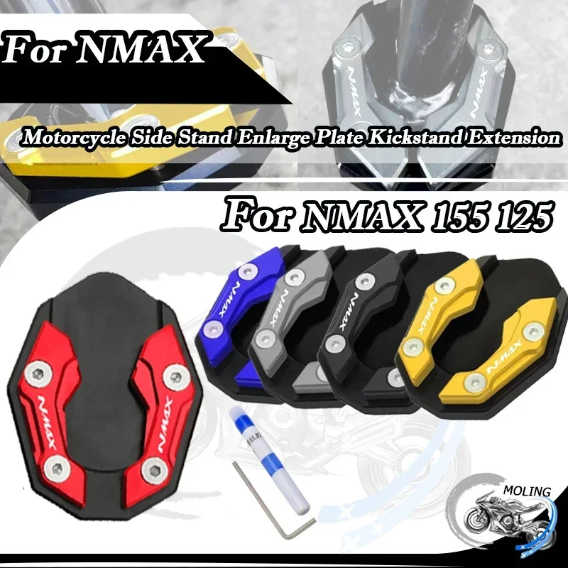Pre Yamaha NMAX 155 125 NMAX155 NMAX125 Motocykelový stojan na bočné stojany Kickstand Plate Extension Podporná podložka Základné príslušenstvo 2023