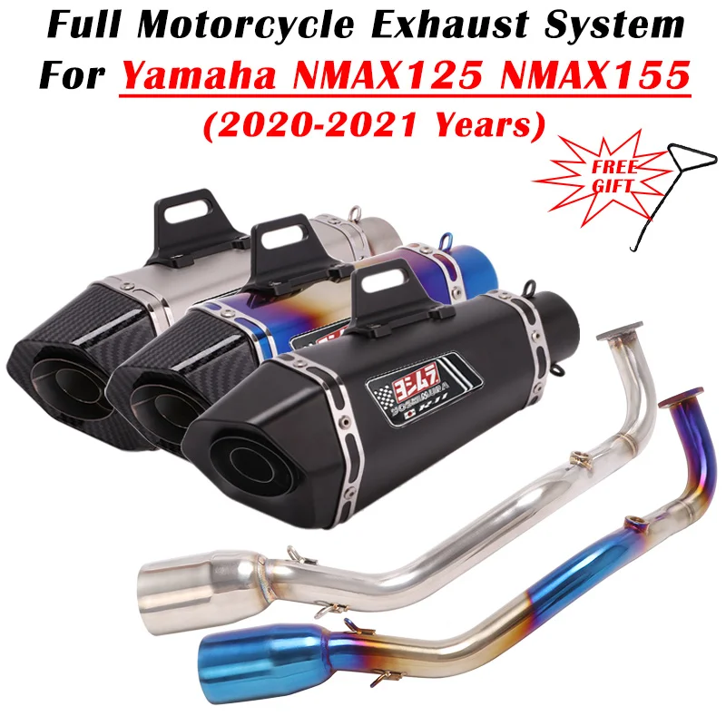 Pre Yamaha NMAX125 NMAX155 NMAX 125 155 2020 2021 Motocykel Yoshimura R77 Výfukový únik Modify úplný systém tlmič DB Killer DB