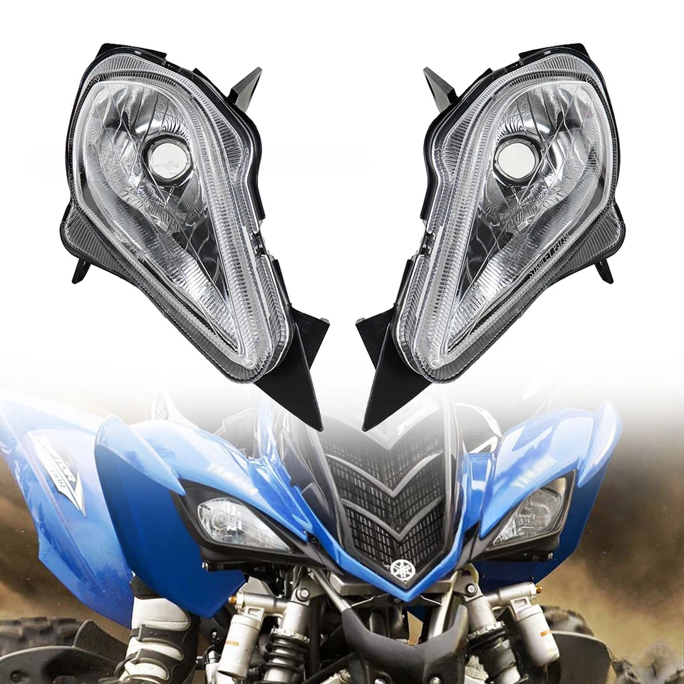 Pre Yamaha Raptor 700 350 YFZ450 06-20 Motocykel Svetlomet predné svetlo Puzdro Denné svetlo House OE 5TG-843100300
