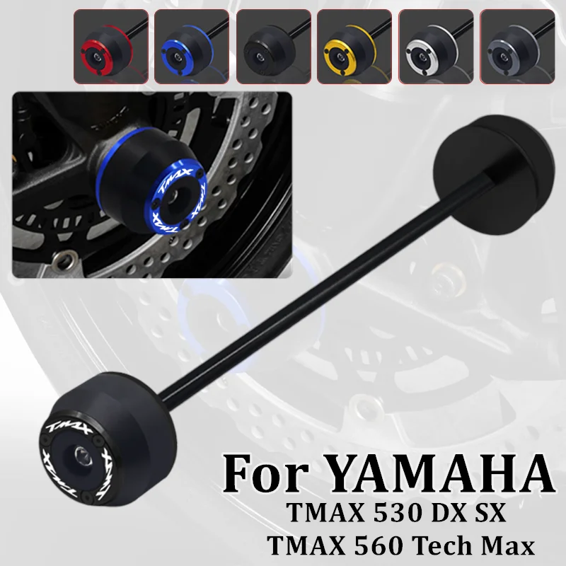 Pre Yamaha T-Max 500 TMAX530 SX DX TMAX560 Tech Max 2008-2023 Motocykel CNC CNC Zadná nápravná kolesá Fork Crash Slider Protector