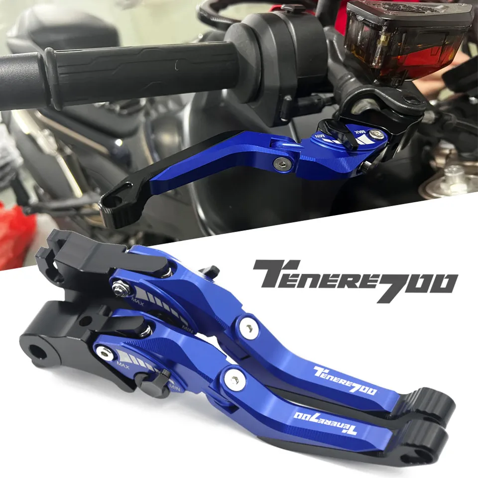 Pre Yamaha Tenere700 Tenere 700 2019-2022 Nastaviteľná brzdová spojka spojky spojka brzdová brzdová brzdová brzdová brzdenie 5D CNC