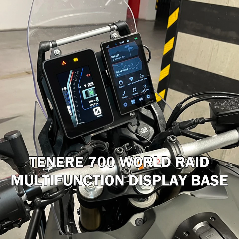 Pre Yamaha Tenere700 Tenere 700 World Raid Multifunction Display Base Base GPS stabilizátor navigačný držiak na navigáciu Dashboard Výmena súpravy