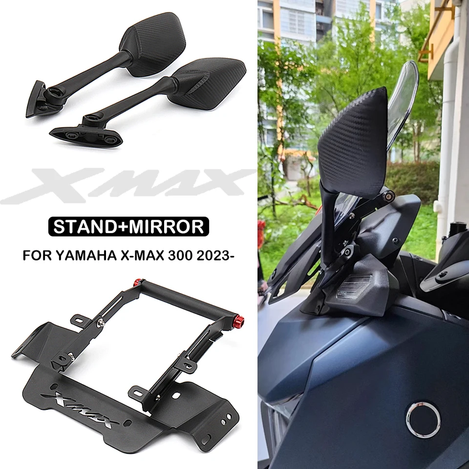 Pre Yamaha XMAX 300 X-MAX300 X-Max 300 XMAX300 2023 Motocyklové príslušenstvo Zadné Zrkadlá Zrkadlá predný telefón Držiak na zadržanie