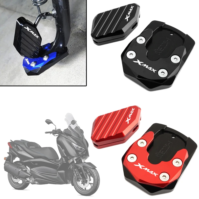 Pre Yamaha Xmax X-Max 125 250 300 400 XMAX250 Motocyklové príslušenstvo Kickstand Side Stock Extension Zväčšenie podložky na bočnú konzolu
