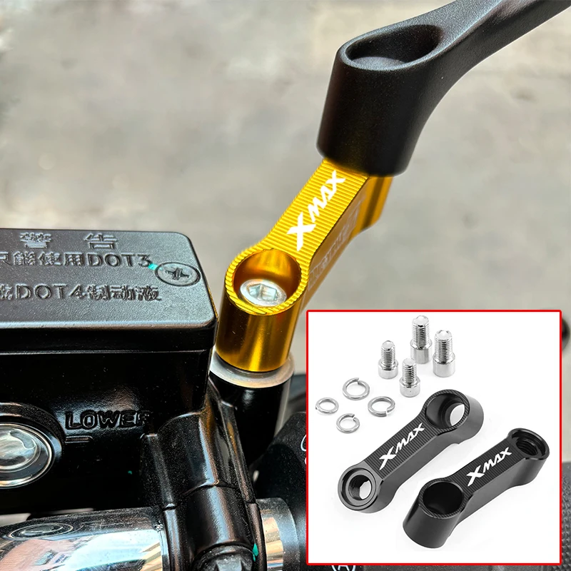 Pre Yamaha Xmax x max x-max 125 250 300 400 xmax 300 400 Motocyklové príslušenstvo spätné zrkadlá rozšírenie Riser rozšírenia adaptéra
