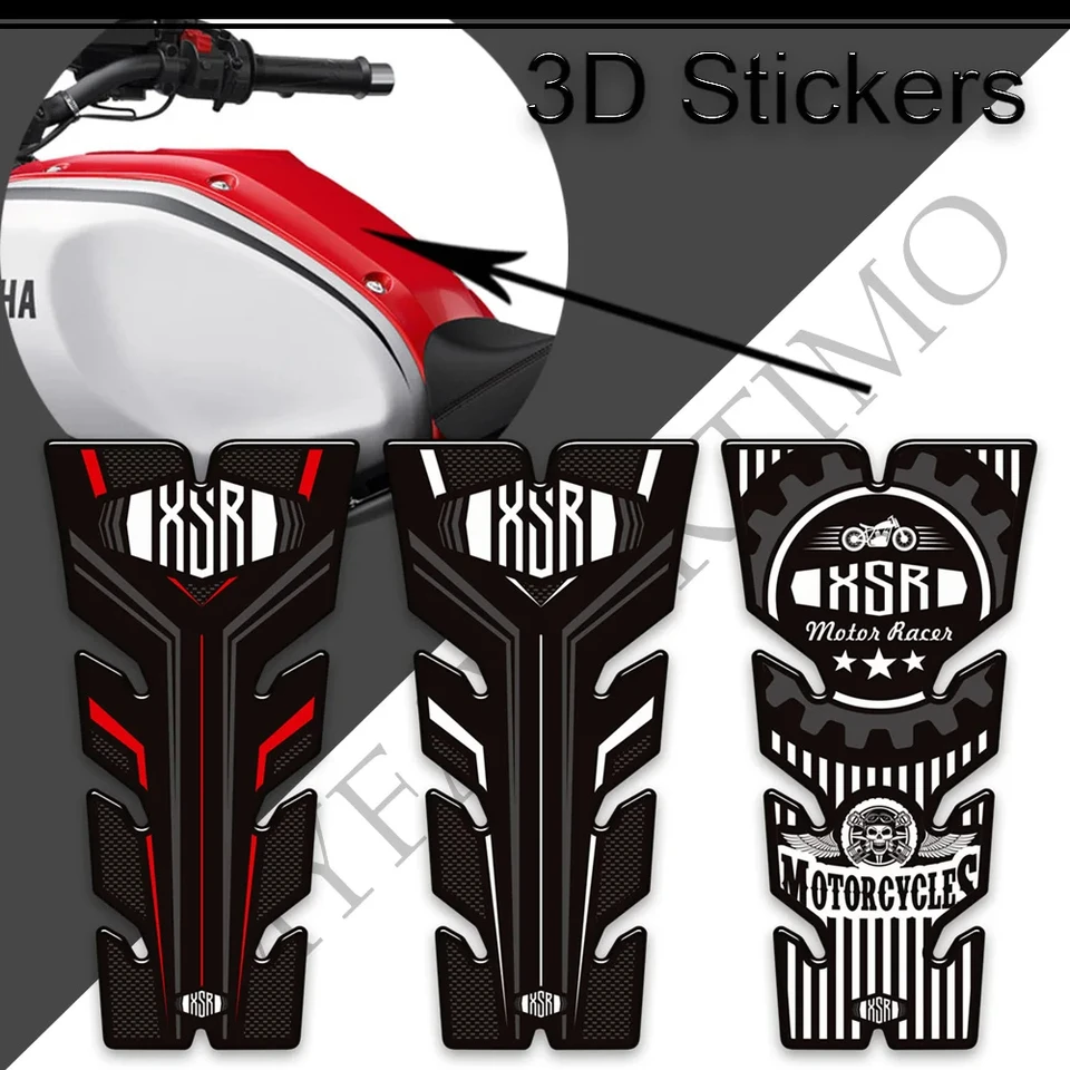 Pre Yamaha XSR900 XSR 900 Motorcycle Tank podložka proti škrabaniu 3D nálepky plynový palivový olej súprava koleno chránič 2016 - 2023