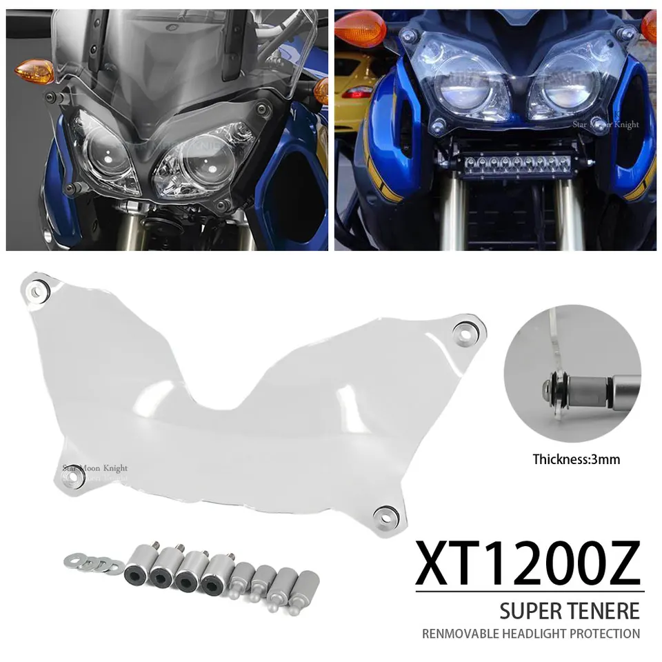 Pre Yamaha XT 1200 Z XT1200Z mriežky chránený ochranný kryt šošovky XT1200 Super Tenere 2010 Acryl Motocycle Accessorie