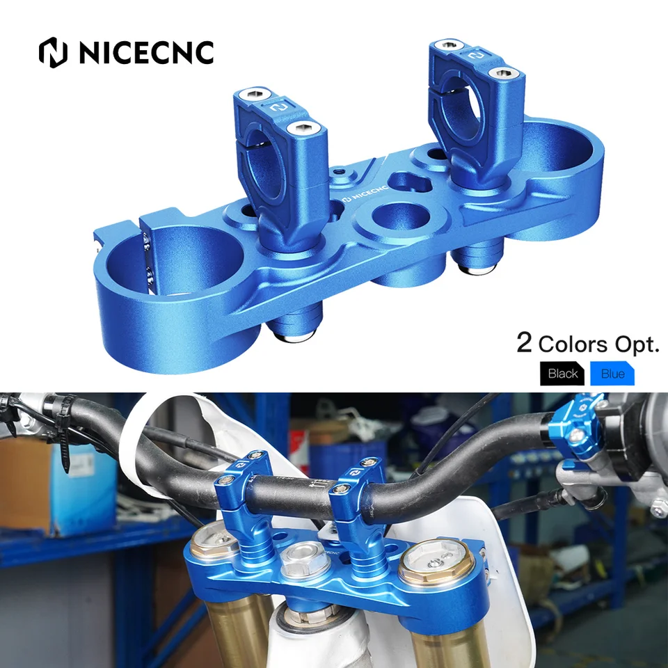 Pre Yamaha YZ125 YZ250 2018-2024 2023 YZ 125X 250x CNC CNC Motorcycle Riser Riser Claser CLAMP CLAMP CLAPP CLAMP Určitý trojitý strom