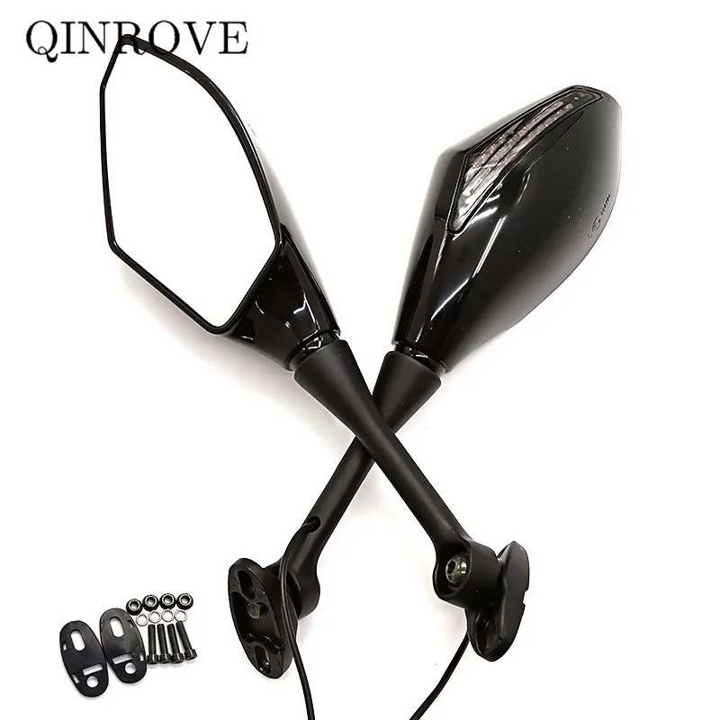 Pre Yamaha YZF R1 R3 R6 R25 YZF-R1 YZF-R3 Motocyklové príslušenstvo Zadné zrkadlo Sportbike LED Signál Signál biele šošovky Bočné zrkadlo