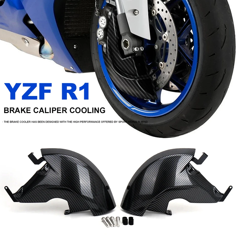Pre Yamaha YZF-R1 YZF R1 2020 2021 2022 2023 2024 Motocyklové príslušenstvo Čierny predný disk Chladiaca vzduchová brzdová súprava chladiča