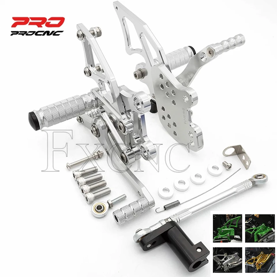 Pre Yamaha YZF R25 R3 15-20 CNC nastaviteľná zadná súprava zadných súprav Footrest YZF MT-03 MT03 R3 2015 2016 2016 2017 2018 2019 2020 MT-250
