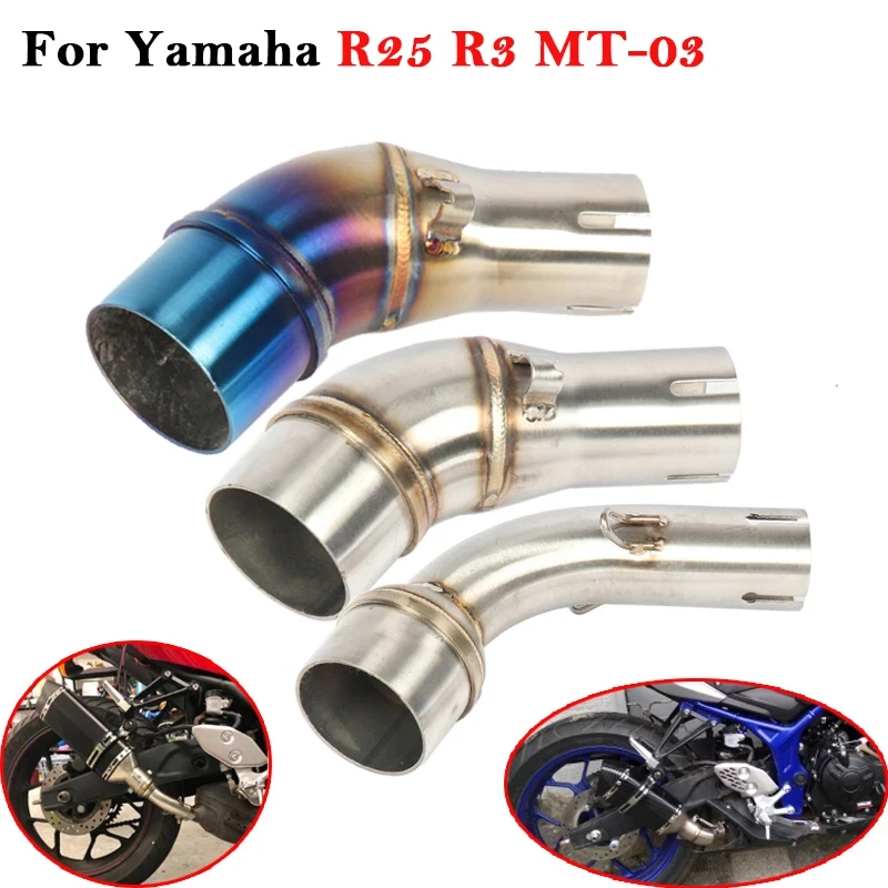 Pre Yamaha YZF R25 R3 MT-03 MT03 Výfuk motocykla 51 mm Escape Systems Connection Tufler Modifikovaný sklz na strednom prepojení potrubia