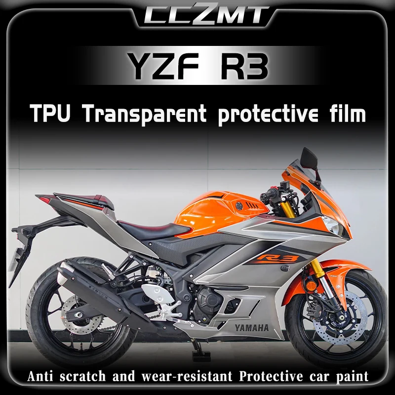 Pre Yamaha yzfr3 yzf r3 yzf r3 neviditeľný automobilový odev Film Palivová nádrž Trvalá nálepka s ochranným filmom