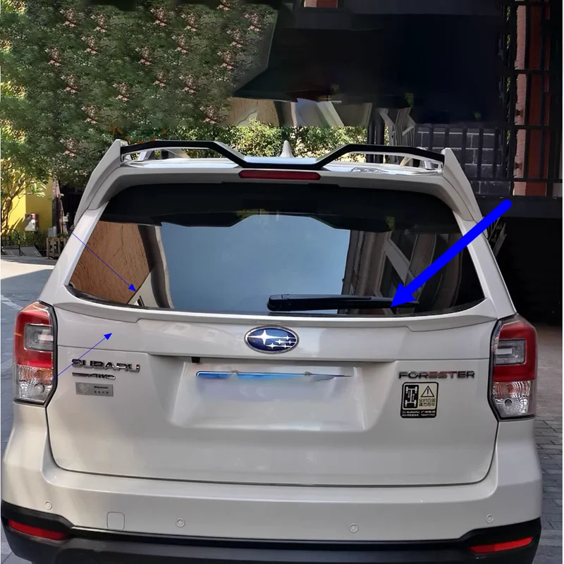 Pre zadný stredný spojler Subaru Forester 2013 2014 2015 2016 2017 Vysoko kvalitný lesklý čierny krídla Zadné doplnky stredného chvosta