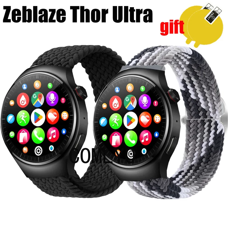 Pre Zeblaze Thor ultra hodinky remienky Ženy Men Band Nylon Belt nastaviteľný mäkký priedušný náramok