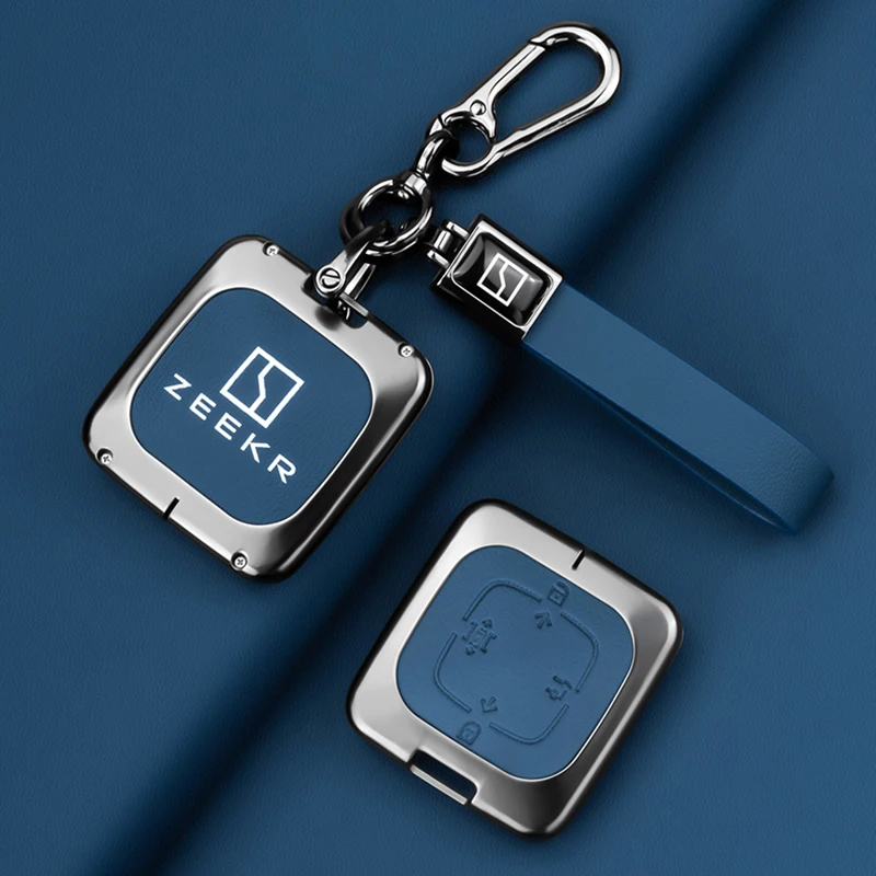 Pre Zeekr x 001 007 009 2023 2024 Kľúčok kryt krytu vozidla Kľúčenka Keychain kovová ochrana prípadu dekorácie Modifikácia Príslušenstvo
