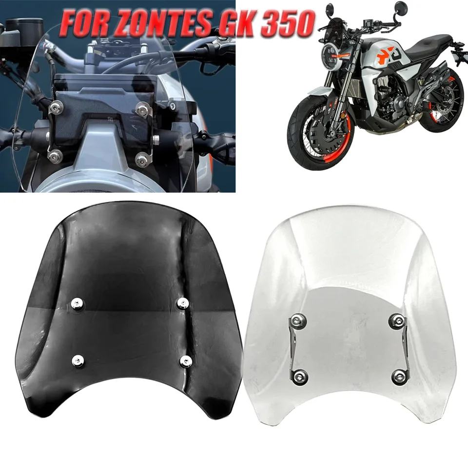 Pre Zontes GK 350 ZT350GK 25 cm ZT GK 350 predná predná časť motocykla Malé deflektory vetra čelného skla čelného skla vetra