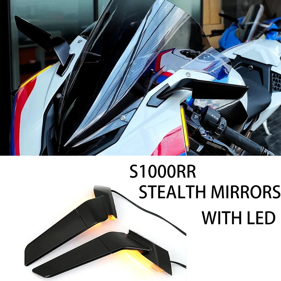 Pre zrkadlá BMW S1000RR s indikátorom signálu LED Turn Signál S 1000 RR príslušenstvo S1000RR Zadné zrkadlo 2019 - 2024