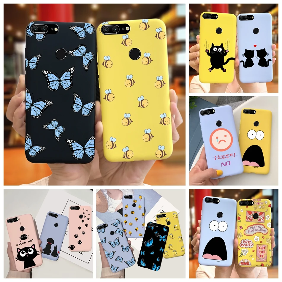 Pre česť 9 Lite Case Honor 9 roztomilé včelie mäkké silikónové coque telefónny puzdro pre Huawei Honor 9lite Honor9 zadný kryt Lite