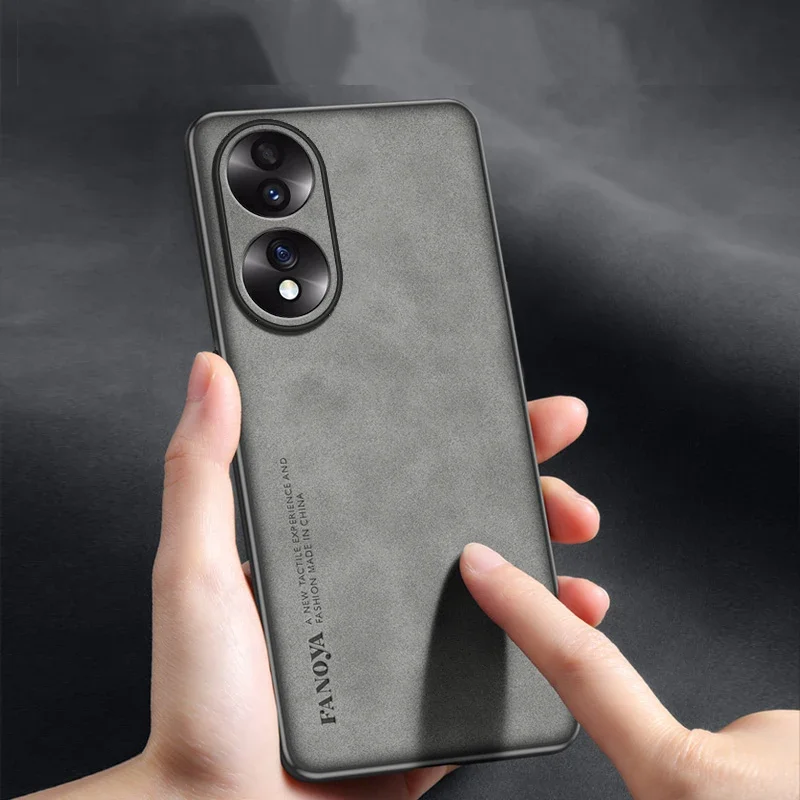 Pre česť 90 чехол для puzdrá na telefón Lambsin Textúra Koža Zadný kryt pre česť 90 Pro Lite Soft Frame Shock odolný voči trupu Capa