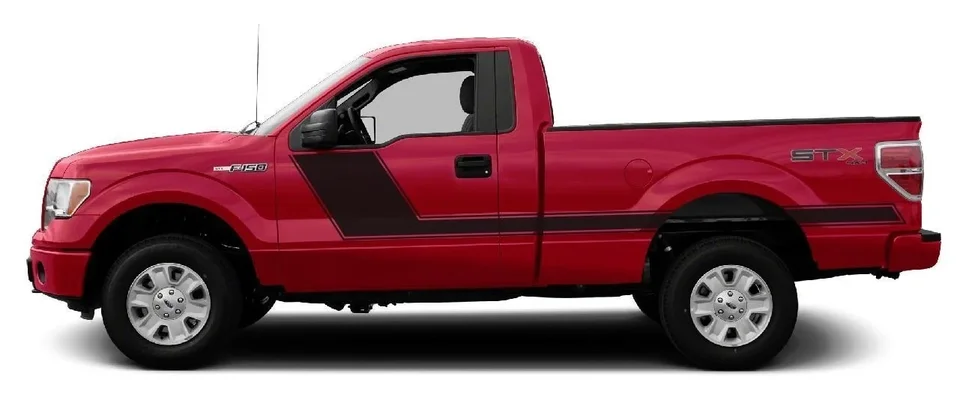 Pre šikmú hokej 3M vinylová nálepka grafické nálepky pruh Ford F150 2013 Pravidelná kabína