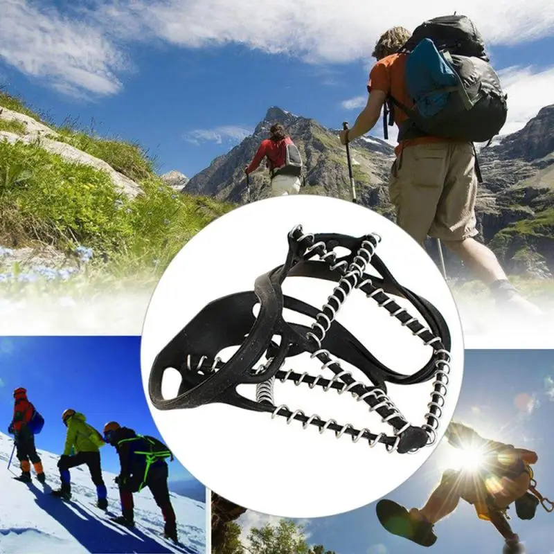 Prechádzka trakcie Cleats ľad Crampon Cramps Covers Non-Slip Crampons Ice Grip Ice Snow Trase Camping Outdoor Sports Topula Cover
