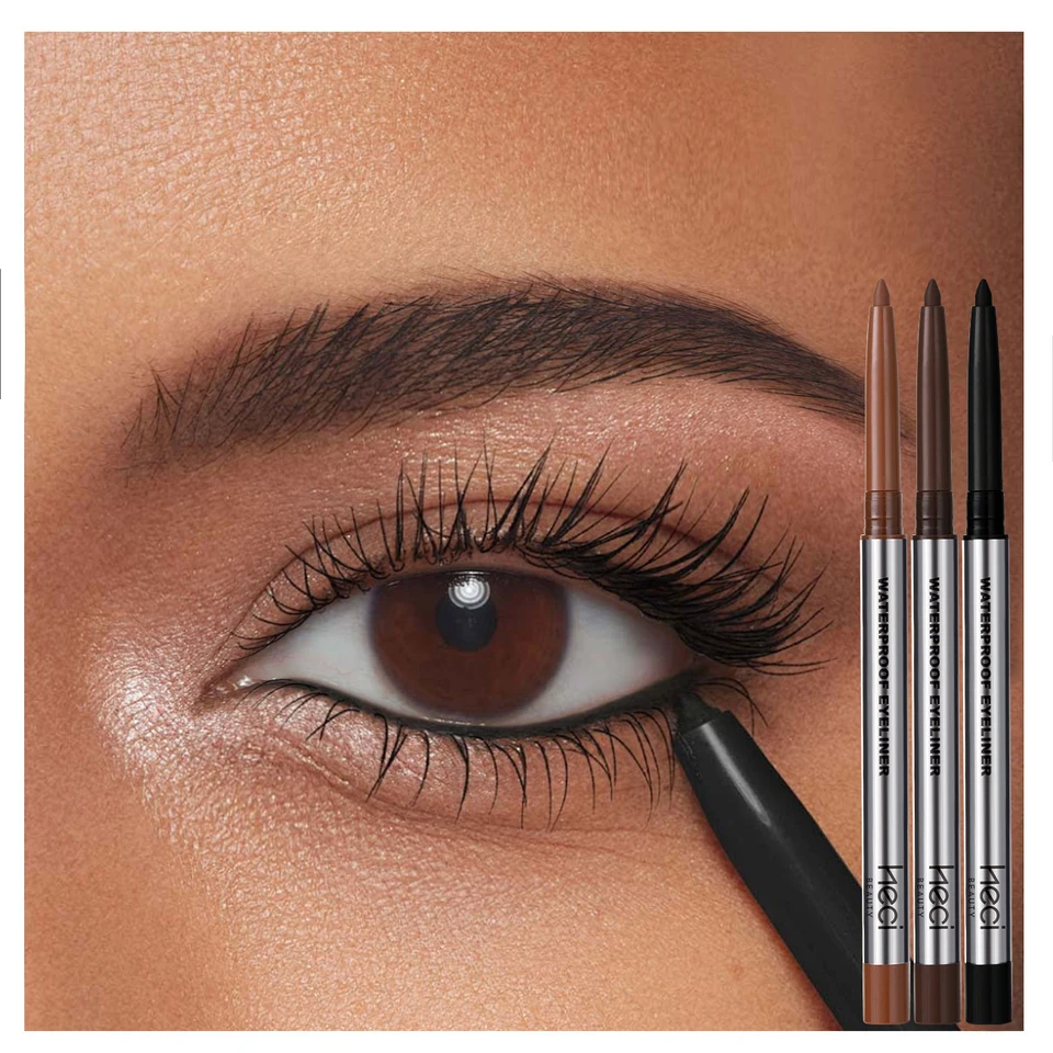 Precízne očné make-up vegánskeho gélu pre presné očné make-up pre citlivé oči Dlhodobé nepremokavé vodotesné hnedé pero s hnedým perom