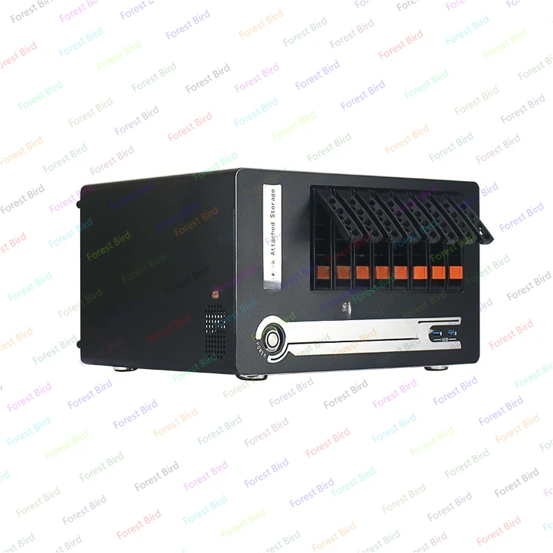Predaj horúce swap NAS 8 HDD TOOLESS BAYS CASE CASE SPOLOČNOSŤ M-ATX Základná doska pre cloudové dátum ukladanie voliteľné USB3.0 Vysoko kvalita
