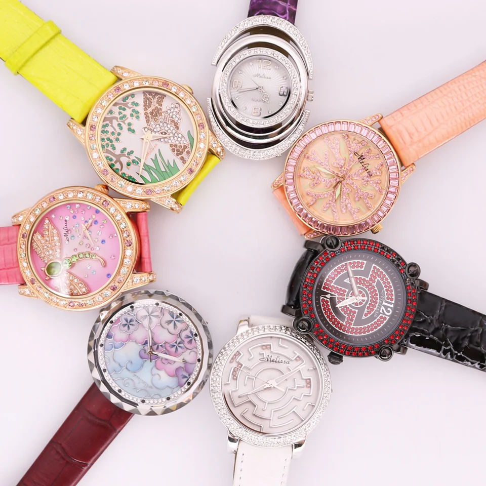 Predaj !!! Zľava Melissa Crystal Old Typy Lady Dámske hodinky Japonsko