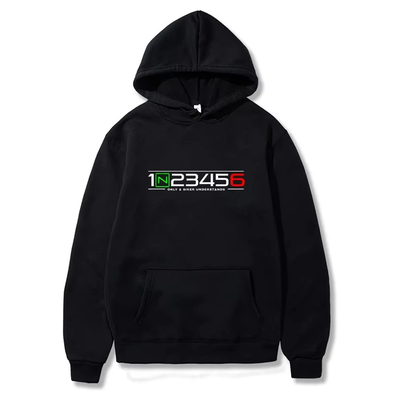 Predajca motocykla Woody s dlhým rukávom Hoodie Harajuku Dámska streetwear Móda 1N23456 Jar a jesenná nová položka