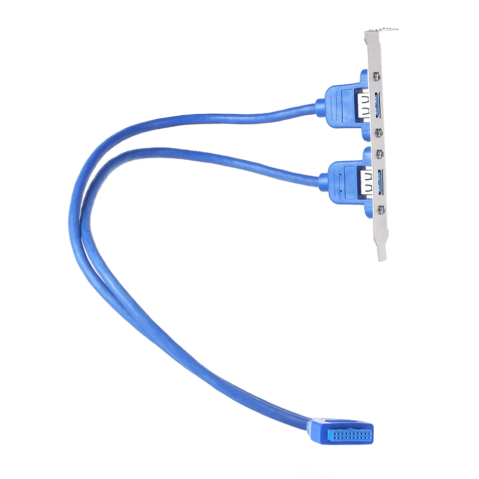 Predlžovací kábel na zadržiavanie základnej dosky USB 3,0 20 PIN až Dual USB3.0 BAFLA ADAPTER ADAPTER KABEL pre počítač PC