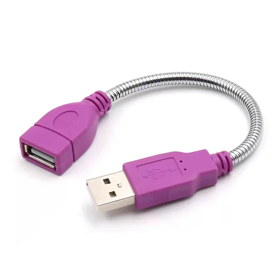 Predlžovací kábel USB môže byť ohnutý, tvarovaný, fixovaný a zložená kovová hadica je možné rozšíriť. Svetelný kábel USB, adaptér LED svetla