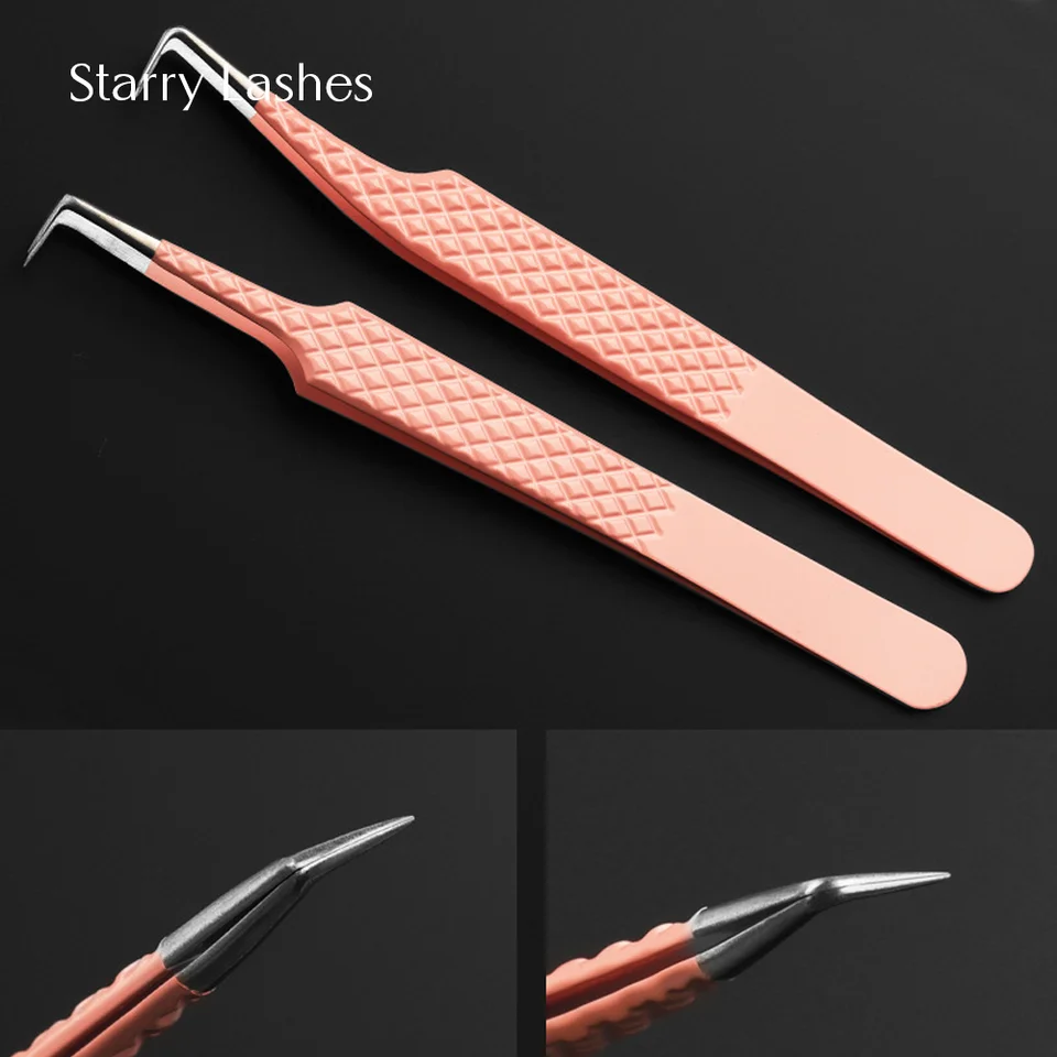 Predlžovanie mihalníkov pinzety 90 stupňov objem riasy z nehrdzavejúcej ocele Presná pinúry Nemagnetické mihoseyy