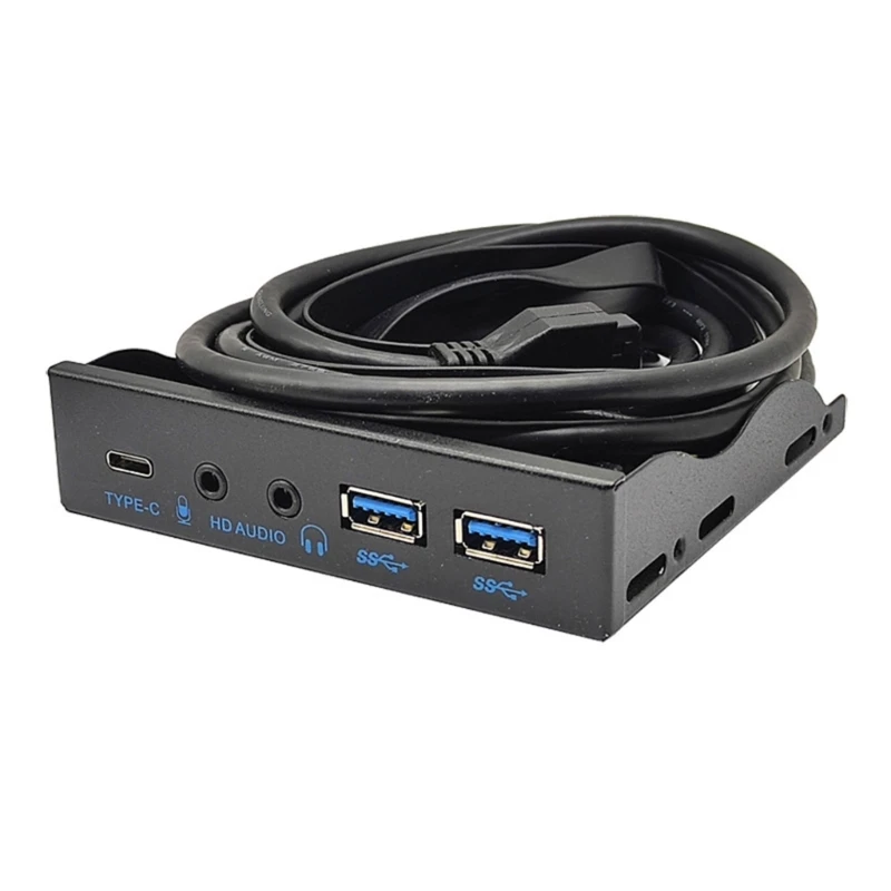 Predlžovanie predĺženia USB USB + USB 19pin predĺženie predného panela 10 Gbps Super Speed ​​Extension Front Panel pre 3,5 