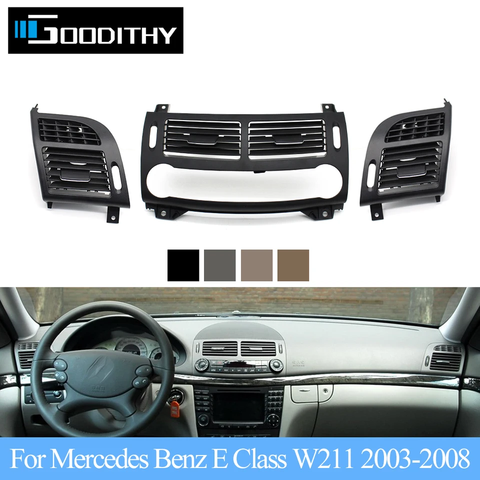 Predná klimatizácia automobilu AC Vent Grille Outlet Cover Tirm pre Mercedes Benz e Class W211 E220 E250 E320 E350 E55 2003-2008