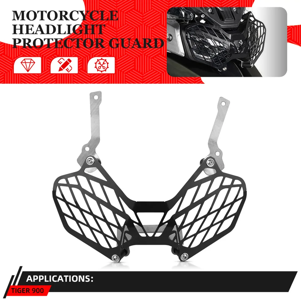 Predná lampa pre Tiger 900 GT Rally Pro 2020 2021 Motocyklová strážca kryt