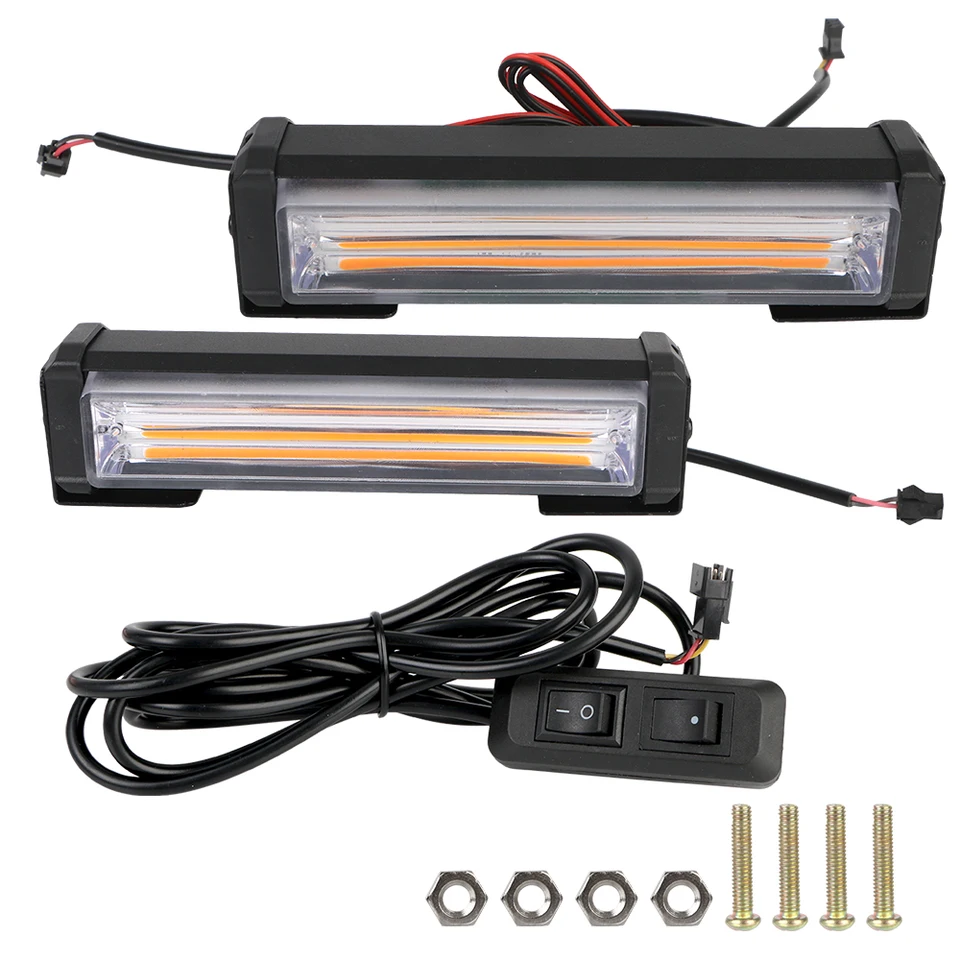 Predná mriežka prednej mriežky Výstraha Light Hlava pre hasičské vozidlá Policajná polícia Mini Strobe Núdzový Lightbar 12V Surface Mount 40W COB LED
