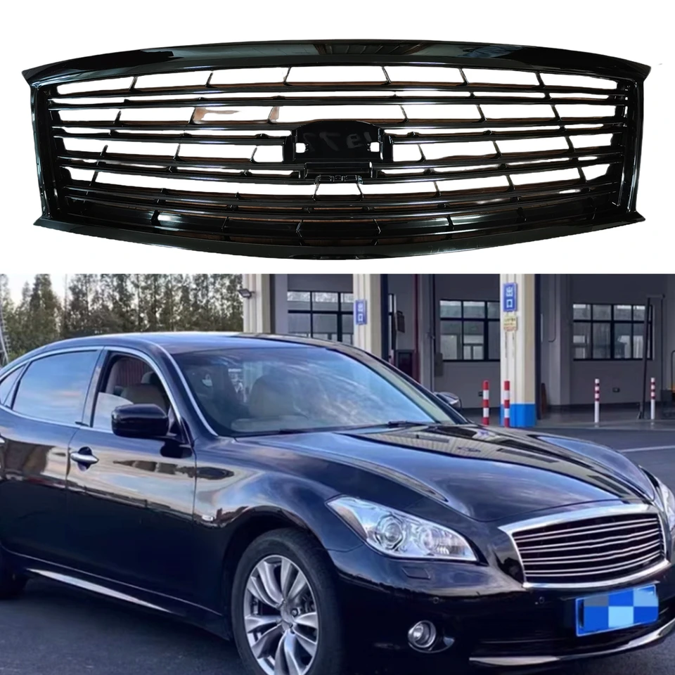 Predná mriežka závodný gril horná nárazníčka pre infiniti Q70 M37 M56