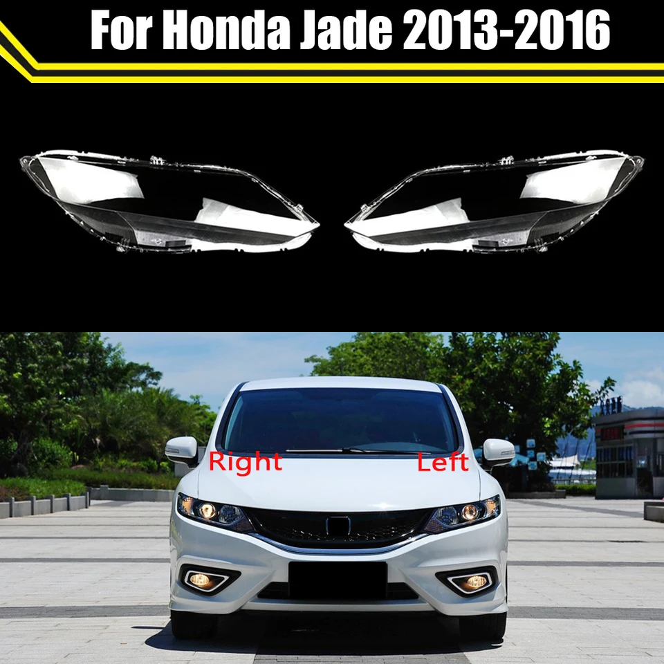 Predné auto ochranné svetlometové sklenené šošovky Kryt Shell Shell Auto priehľadné svetlo kryt pre Honda Jade 2013 2014 2015 2016